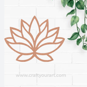 Lotus Cutout MDF Design 3