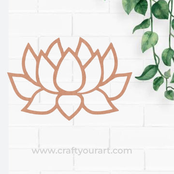 Lotus Cutout MDF Design 5