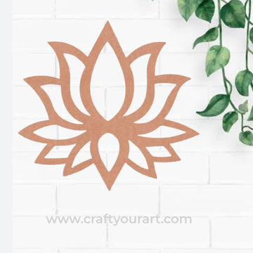 Lotus Cutout MDF Design 6