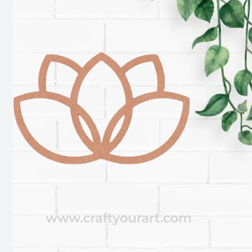 Lotus Cutout MDF Design 7