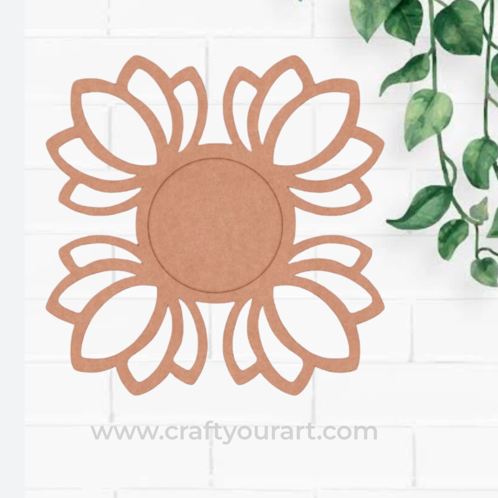 Lotus Diya Tealight Holder MDF Design 10