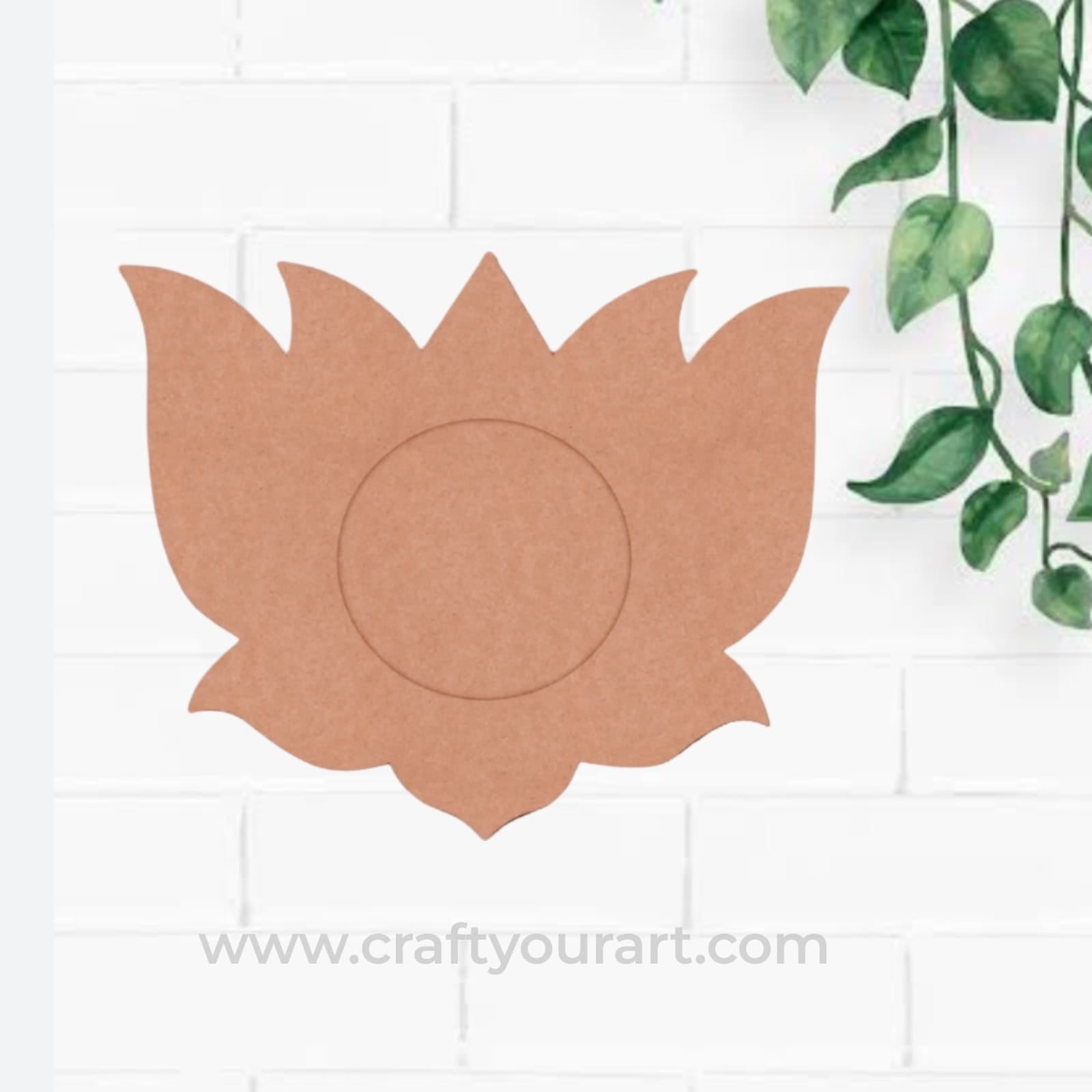 Lotus Diya Tealight Holder MDF Design 14