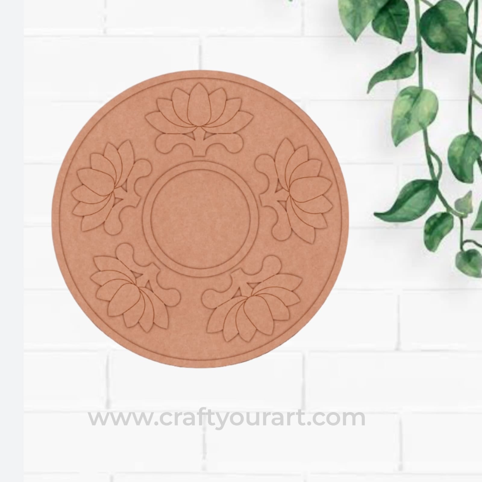 Lotus Diya Tealight Holder MDF Design 17
