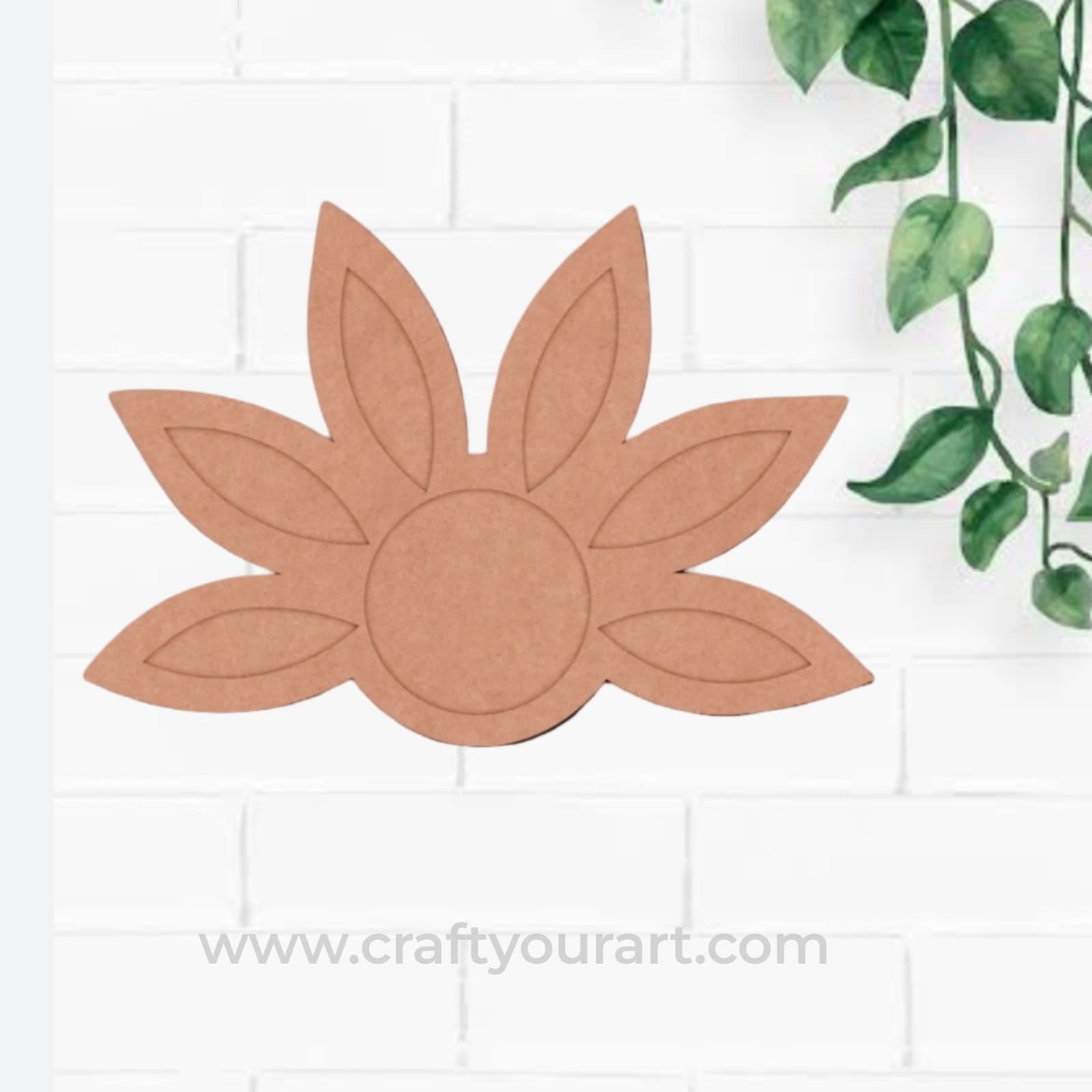 Lotus Diya Tealight Holder MDF Design 18