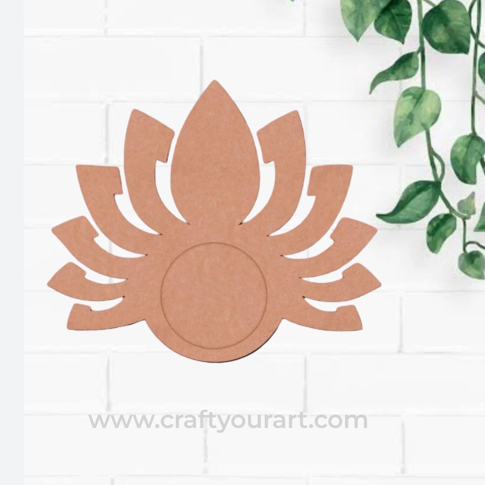 Lotus Diya Tealight Holder MDF Design 3