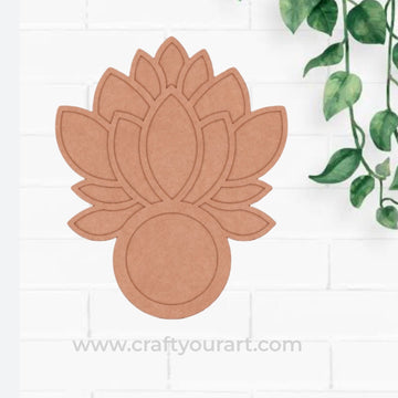 Lotus Diya Tealight Holder MDF Design 4