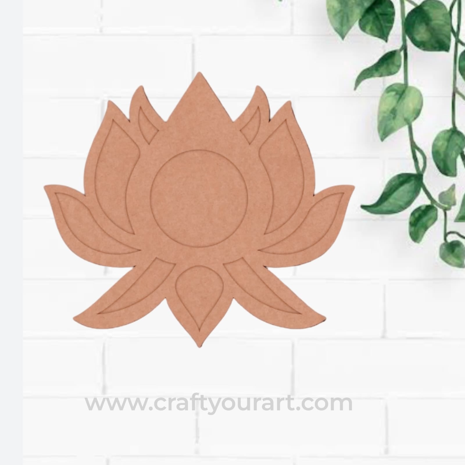 Lotus Diya Tealight Holder MDF Design 5