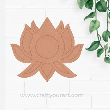 Lotus Diya Tealight Holder MDF Design 5