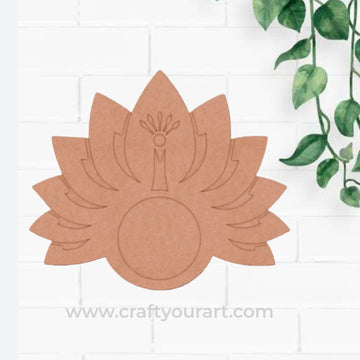 Lotus Diya Tealight Holder MDF Design 6