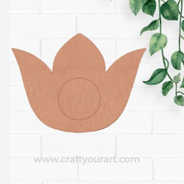 Lotus Diya Tealight Holder MDF Design 7