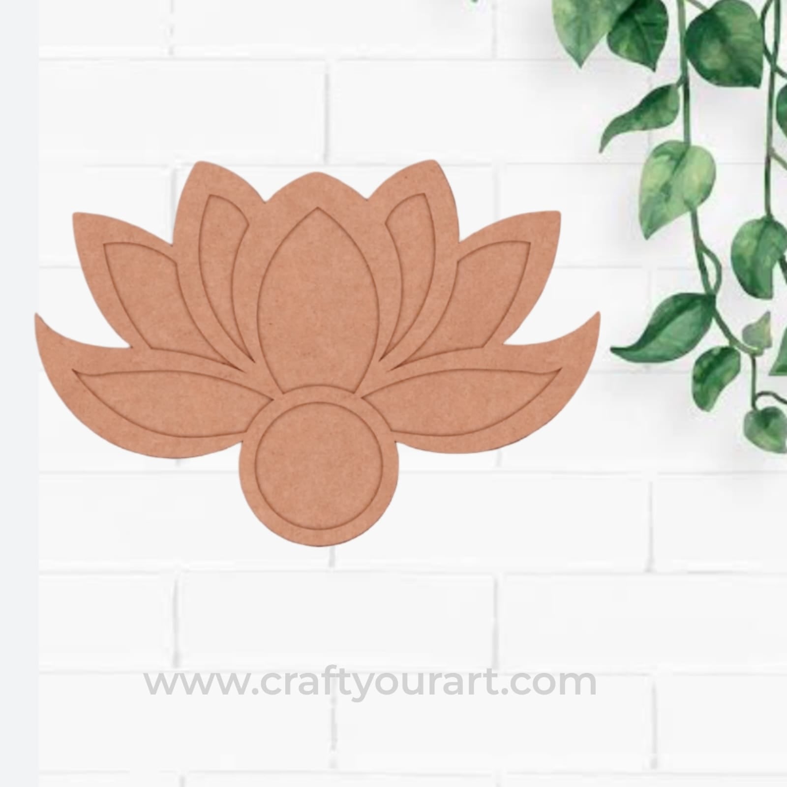 Lotus Diya Tealight Holder MDF Design 8