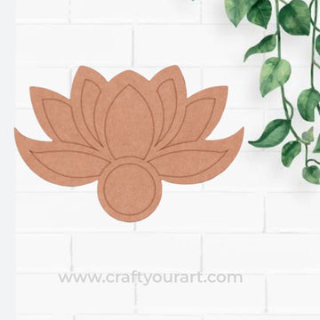 Lotus Diya Tealight Holder MDF Design 8
