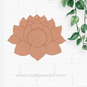 Lotus Diya Tealight Holder Pre Marked MDF Design 11