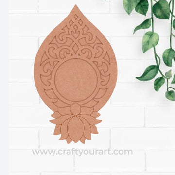 Lotus Diya Tealight Holder Pre Marked MDF Design 16
