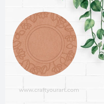Lotus Diya Tealight Holder Pre Marked MDF Design 17
