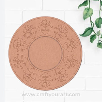 Lotus Diya Tealight Holder Pre Marked MDF Design 5