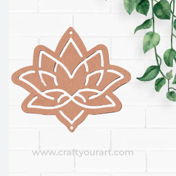 Lotus Hanging Cutout MDF Design 1