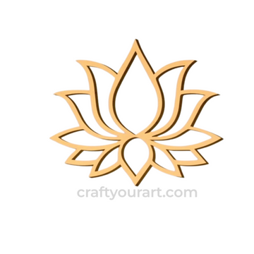 Lotus Through Cutouts with Borders