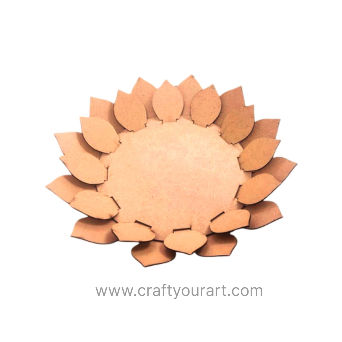 Lotus with Petals  MDF Layering Cutout Tealight MDF Design 2