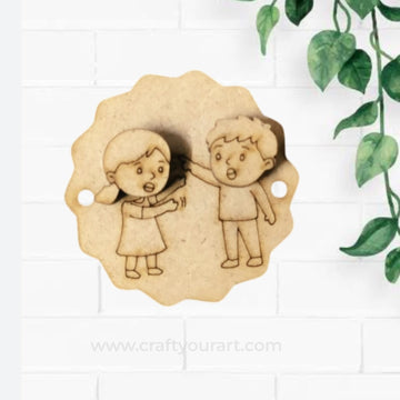 Premium MDF  Rakhi bases for DIY Rakhi making 111