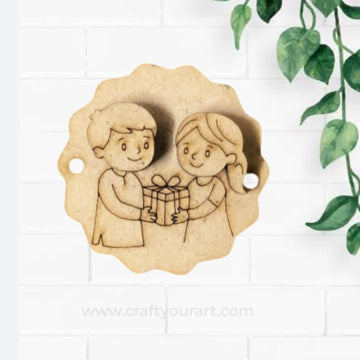 Premium MDF  Rakhi bases for DIY Rakhi making 112