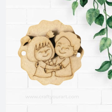 Premium MDF  Rakhi bases for DIY Rakhi making 114