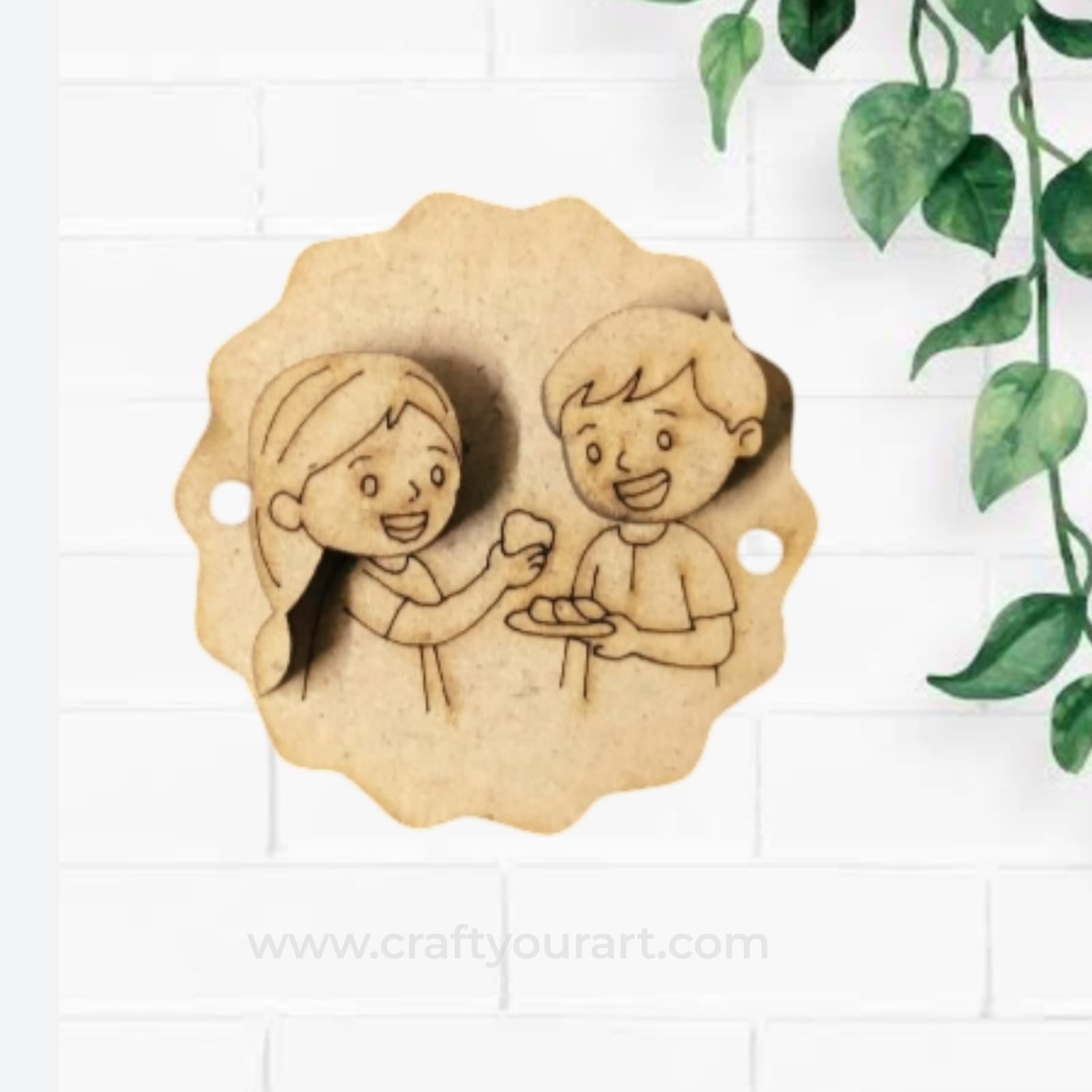 Premium MDF  Rakhi bases for DIY Rakhi making 115
