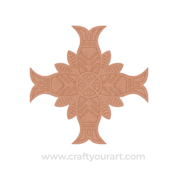 Madhubani Fish Pre Marked Base MDF Design 2