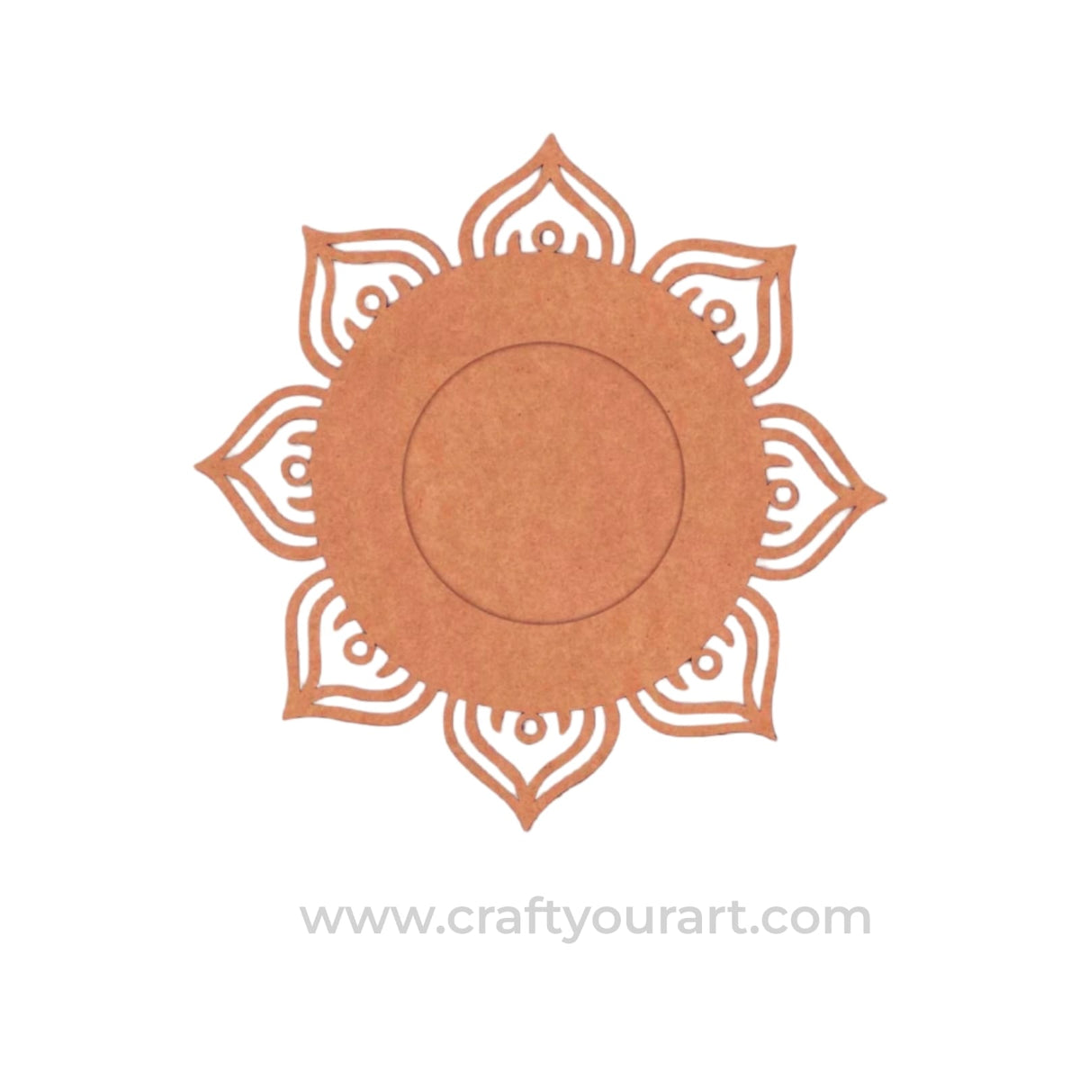 Mandala Diya Tealight Holder MDF Design 12