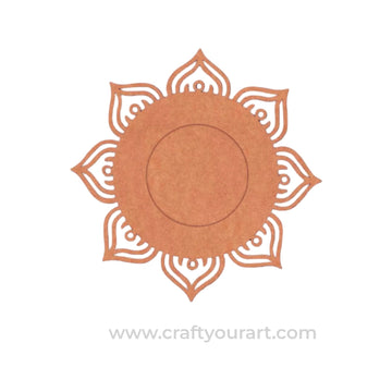 Mandala Diya Tealight Holder MDF Design 12