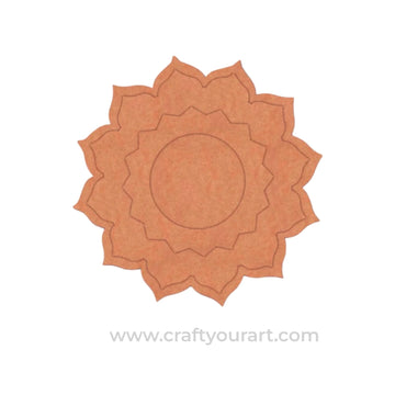 Mandala Diya Tealight Holder MDF Design 7