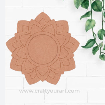 Mandala Diya Tealight Holder Pre Marked MDF Design 18