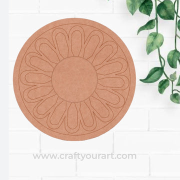 Mandala Diya Tealight Holder Pre Marked MDF Design 22