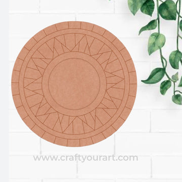 Mandala Diya Tealight Holder Pre Marked MDF Design 31