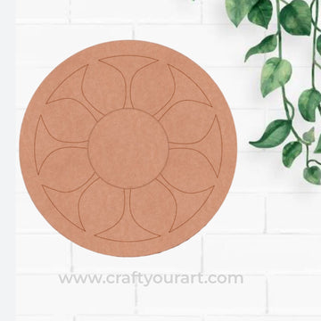 Mandala Diya Tealight Holder Pre Marked MDF Design 35