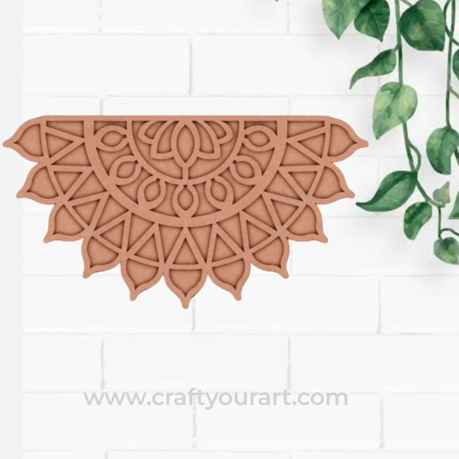 Mandala Reusable Rangoli Base MDF Design 1