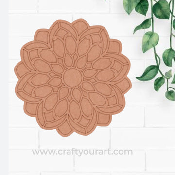 Mandala Reusable Rangoli Base MDF Design 10