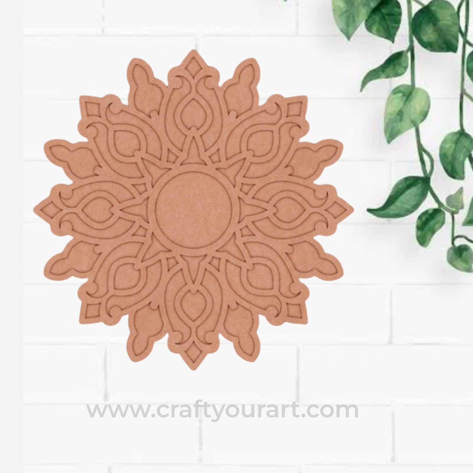 Mandala Reusable Rangoli Base MDF Design 4