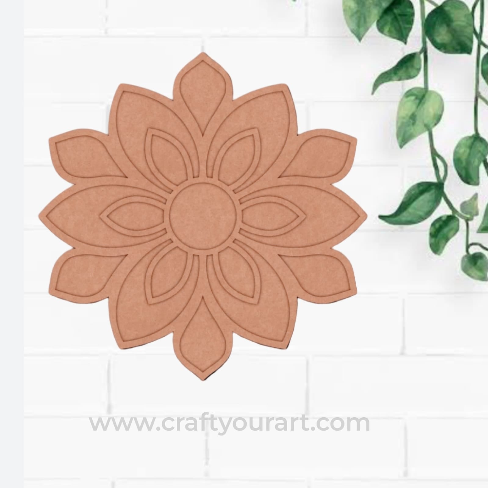 Mandala Reusable Rangoli Base MDF Design 5