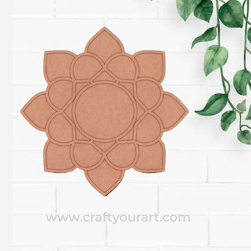 Mandala Reusable Rangoli Base MDF Design 6