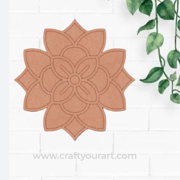 Mandala Reusable Rangoli Base MDF Design 7