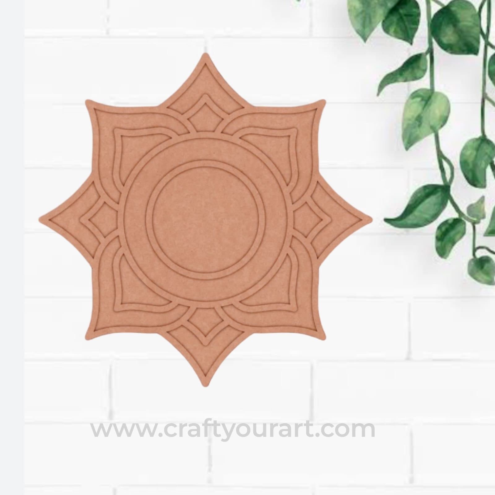 Mandala Reusable Rangoli Base MDF Design 8