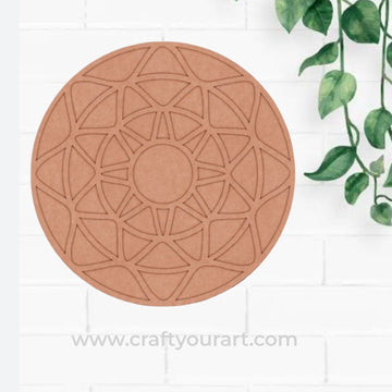 Mandala Reusable Rangoli Base MDF Design 9
