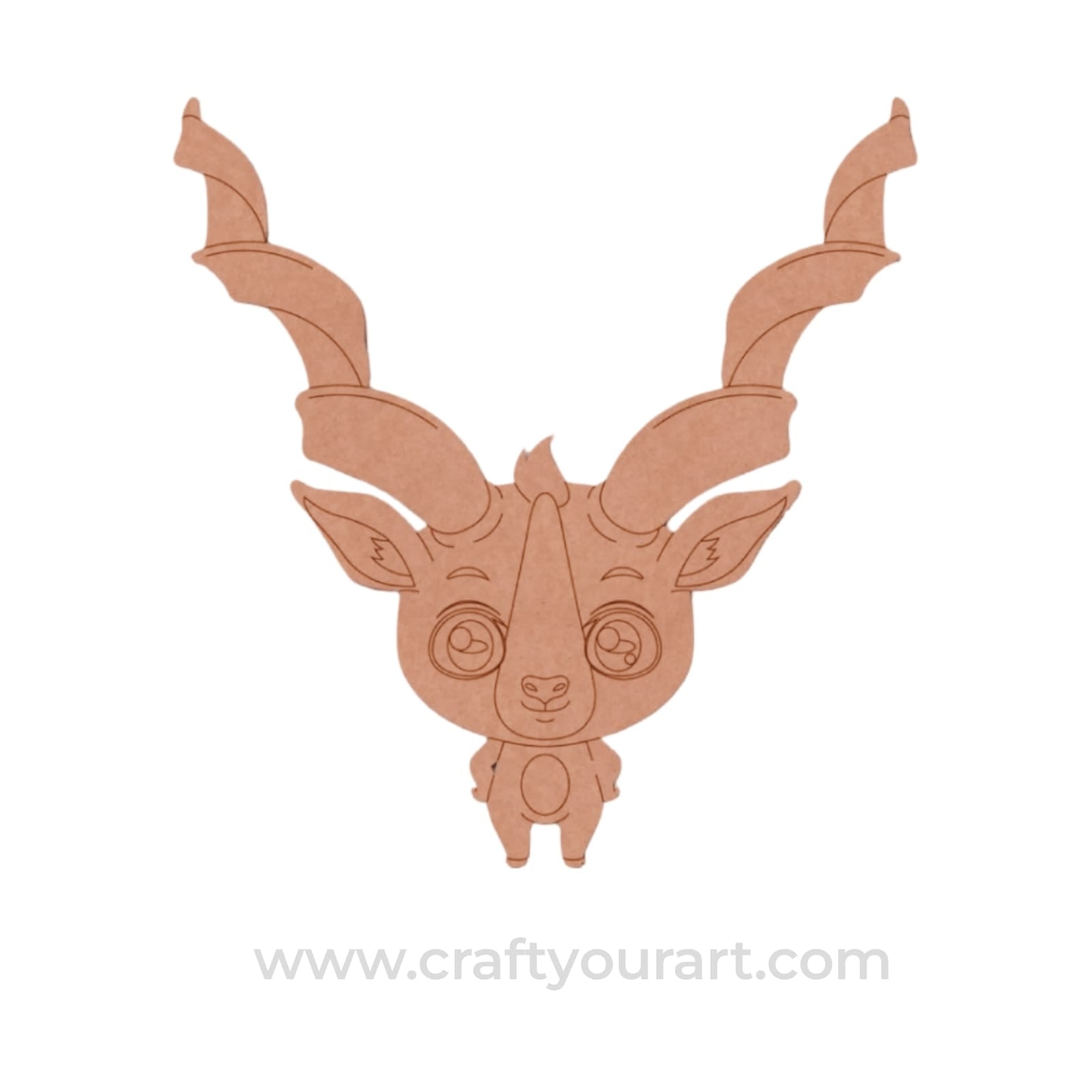 Markhor Wild Goat Pre Marked MDF Design 1