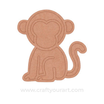 Monkey Mosaic Art MDF Design 1