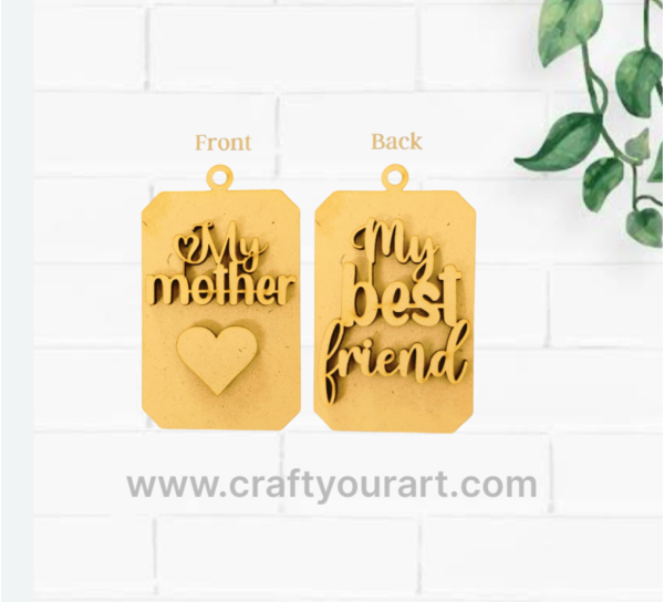 Mothers day Keychain Base Design 19