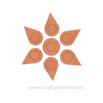 Multiple Diya Tealight Holder MDF Design 12
