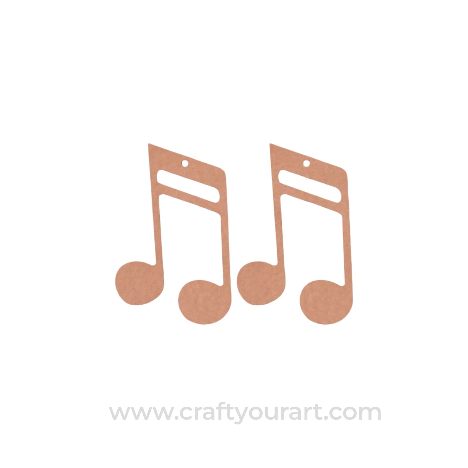 Musical Tone Earrings MDF Design 1