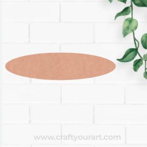 Oval Base Cutout MDF Design 3