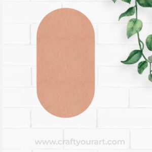 oval  Nameplate MDF Design 4